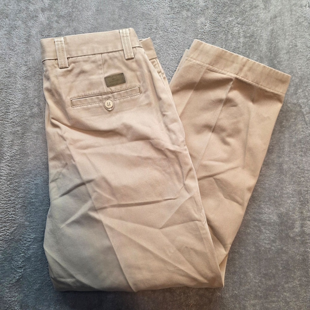 Dockers Khaki Pants Mens 34x30 Beige Flat Front Relaxed Fit Straight Leg Chino